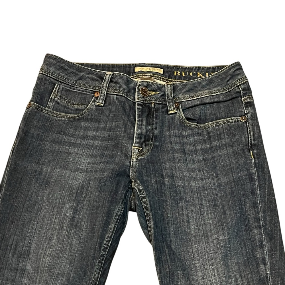 Burberry Brit Buckingham low rise skinny capri jeans in medium wash luxury - Picture 3 of 12
